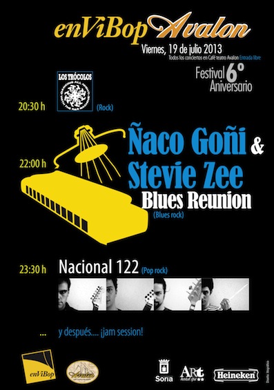 Cartel Festival 6º Aniversario 19 julio 2013 P